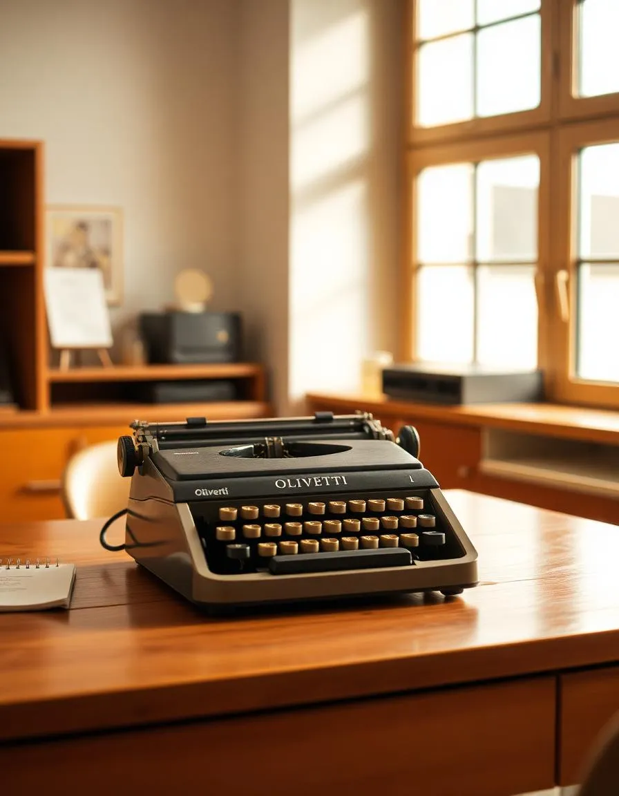 Vintage Olivetti typewriter